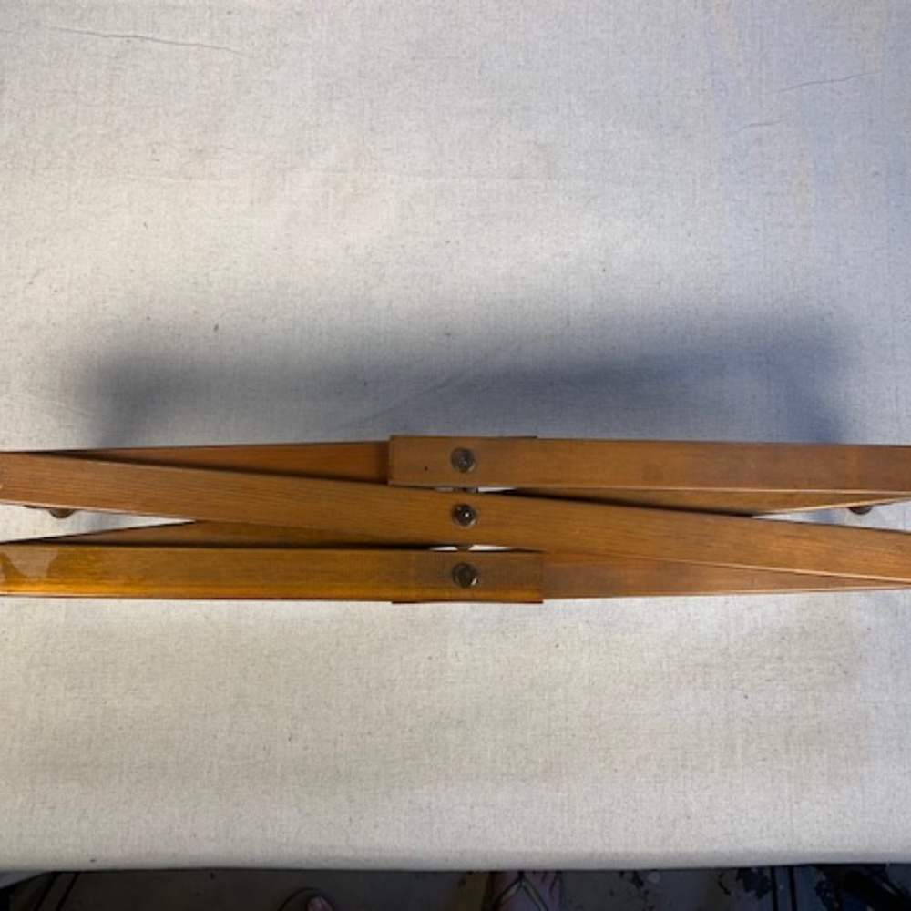 VG Vintage Wood Accordion Mug Display Peg Rack - Picture 6 of 10